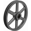 2AK61 1" Bore Cast Iron Pulley for V-belt  size 3L, 4L OD: 6" ID: 1"