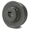 2BK40 1" Bore Solid Sheave Pulley with 2 Grooves 4" OD , Hex set screws for V-belts size 4L, 5L 2BK40-1" - 2BK401