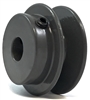 AK41-1/2" Bore Solid Sheave Pulley One Groove 4.1" Outer Diameter 1/2" Inner diameter