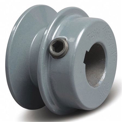 BK25 1" Inch Bore cast iron Solid Pulley with OD: 2.5" inch BK251 for V-belts  size 4L, 5L