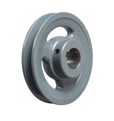 BK80-1" Inch Bore Solid Pulley with  OD 8" for V-belts cast iron size 4L, 5L