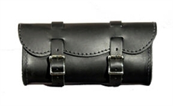 Large Black Leather Tool Bag