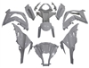 Unpainted fairing kit for Kawasaki ZX-10 2011-2013 19 PCS