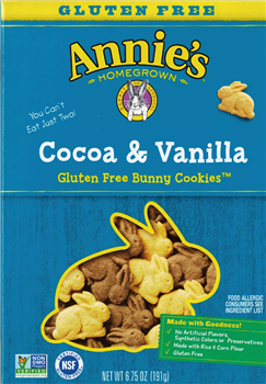 Annie's - Gluten Free Bunny Cookies - Cocoa Vanilla