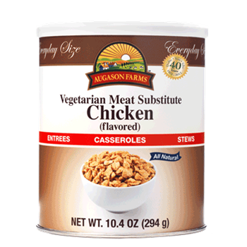 Augason Farms Chicken - Vegetarian Meat Substitute - 10.4 oz Can