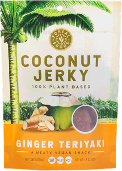 Cocoburg Foreal Foods - Coconut Jerky - Ginger Teriyaki
