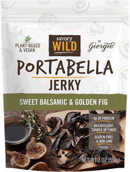 Savory Wild - Portabella Jerky - Sweet Balsamic & Golden Fig