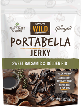 Savory Wild - Portabella Jerky - Sweet Balsamic & Golden Fig