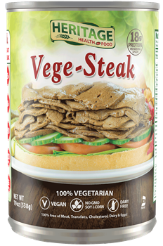 Heritage Health Food - Vege-Steak - Vegan Sliced Seitan