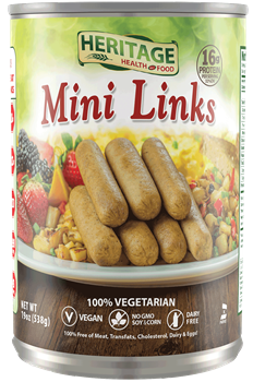 Heritage Health Food - Mini Links - Vegan Breakfast Links