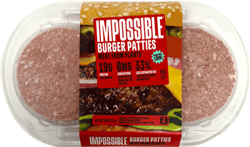 Impossible Foods - Burgers - 1/4 lb. Patties x 2