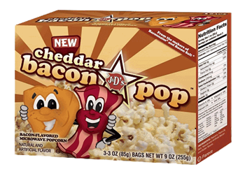 Cheddar BaconPOP - Bacon&Cheddar Flavored Popcorn