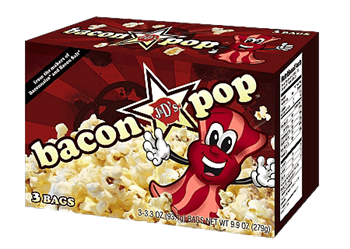 BaconPOP - Bacon Flavored Microwave Popcorn