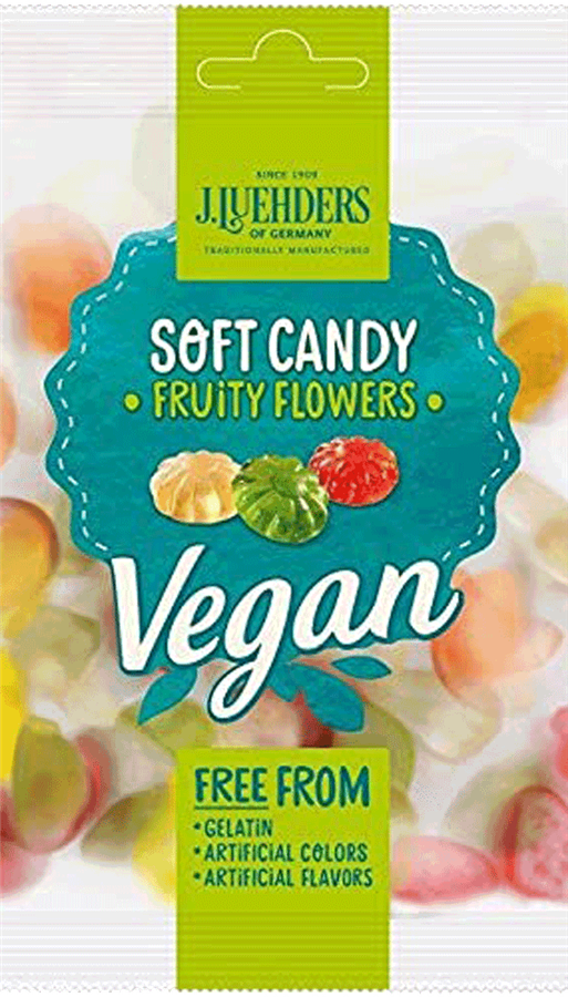 Candy Flowers Luehders Fruity Soft - Of Germany Vegan - J.