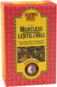 Legumes Plus - Meatless Lentil Chili