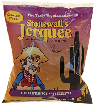 Lumen Soy Foods Stonewall's Teriyaki "Beef" Vegan Jerquee - 1.5oz package