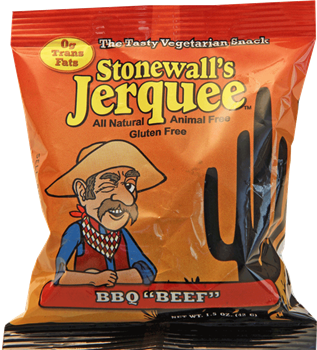 Lumen Soy Foods Stonewall's BBQ "Beef" Jerquee - 1.5oz package