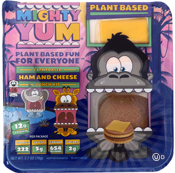 Mighty Yum - Plant-Based Lunch Kit - Ham and Cheese