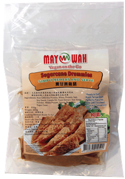 May Wah - Vegan Imitation Sugarcane Drummies