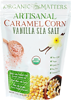 Organic Matters - Artisanal Caramel Corn - Vanilla Sea Salt