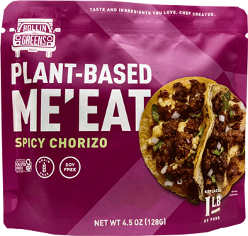 Rollin Greens - Plant-Based Me'eat - Spicy Chorizo