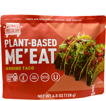 Rollin Greens - Plant-Based Me'eat - Ground Taco
