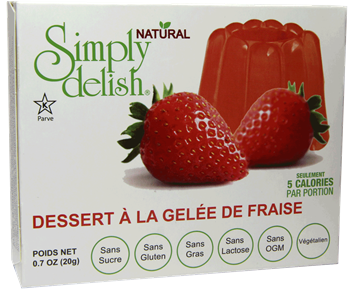 Simply Delish - Natural Vegan Jello - Strawberry