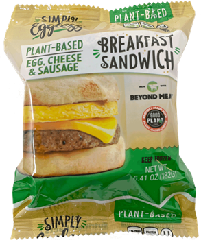 Simply Eggless - Plant Based Egg - Breakfast Sandwich