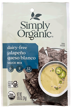 Simply Organic - Dairy Free Jalapeno Queso Blanco Sauce Mix