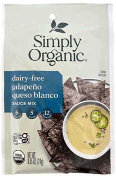 Simply Organic - Dairy Free Jalapeno Queso Blanco Sauce Mix