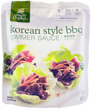 Simply Organic - Korean Style BBQ Simmer Sauce