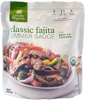 Simply Organic - Classic Fajita Simmer Sauce