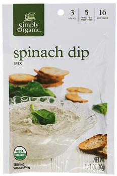 Simply Organic -  Spinach Dip Mix