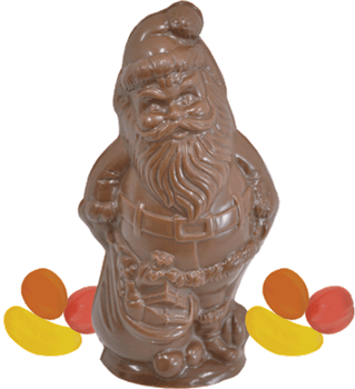 Sjaaks Organic Chocolates - Vegan Santa with Gummies