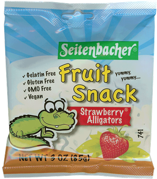 Seitenbacher Fruit Snack - Strawberry Alligators