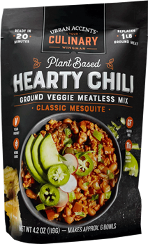 Urban Accents - Plant-Based Meatless Mix - Hearty Chili