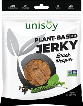 Unisoy Vegan Jerky - Cracked Black Pepper