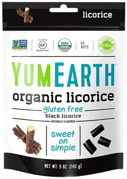 YumEarth - Organic Licorice - Black Licorice, 5 oz. Bag