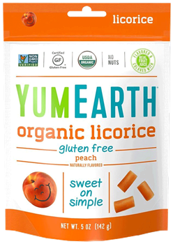 YumEarth - Organic Licorice - Peach, 5 oz. Bag