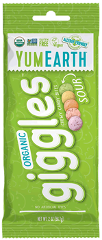 YumEarth - Organic Giggles - Sour, Single Serve 2 oz. bag