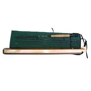 gift rod wood case, Gapen wood rod case, collector fishing rod case