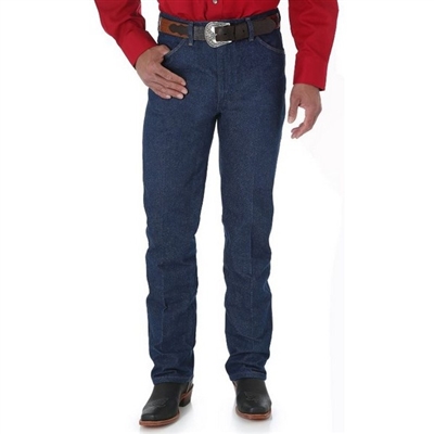 Wrangler 0936DEN Rigid Indigo Men's Cowboy Cut Wrangler Original Slim Fit Jean