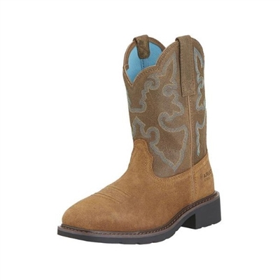 Ariat 10015406 Women's Krista Sandy Brown Pull-On Steel Toe Boot