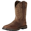 Ariat 10021108 Brown 10" Groundbreaker Wide Square Toe Steel Toe Boot