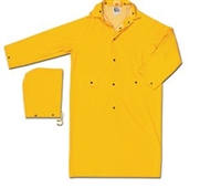 MCR 200C 49" Yellow Classic Rain Coat With Detachable Hood