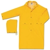 MCR 230C Yellow Classic Knee-Length Rain Coat With Detachable Hood