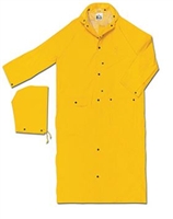 MCR 260C 60" Yellow Classic Plus Rain Coat With Detachable Hood