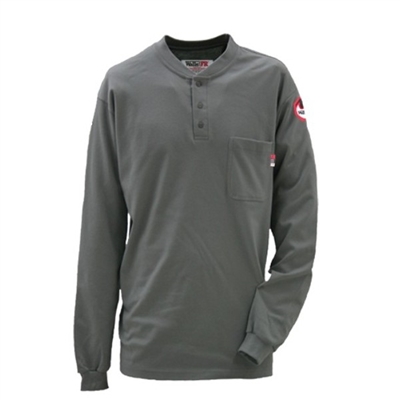 Walls FR 56950 7 Oz Flame Resistant Long-Sleeved Henley Shirt