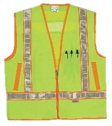 2W International 8048OC-2 Green Class 2 Safety Vest