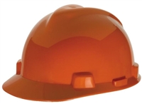MSA 463945 Orange V-Gard Non-Slotted Cap With Staz-On Suspension
